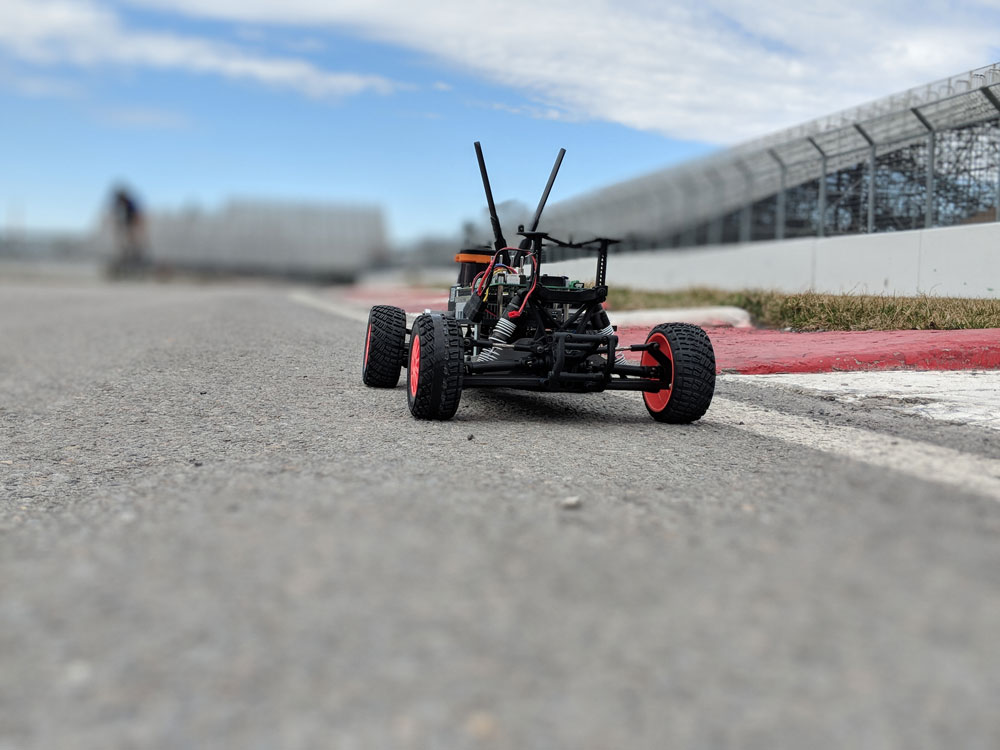 A small autonomous car built by the Cavalier Autonomous Racing Club