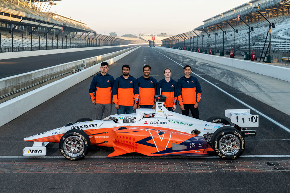 The Cavalier Autonomous Racing Team with their car