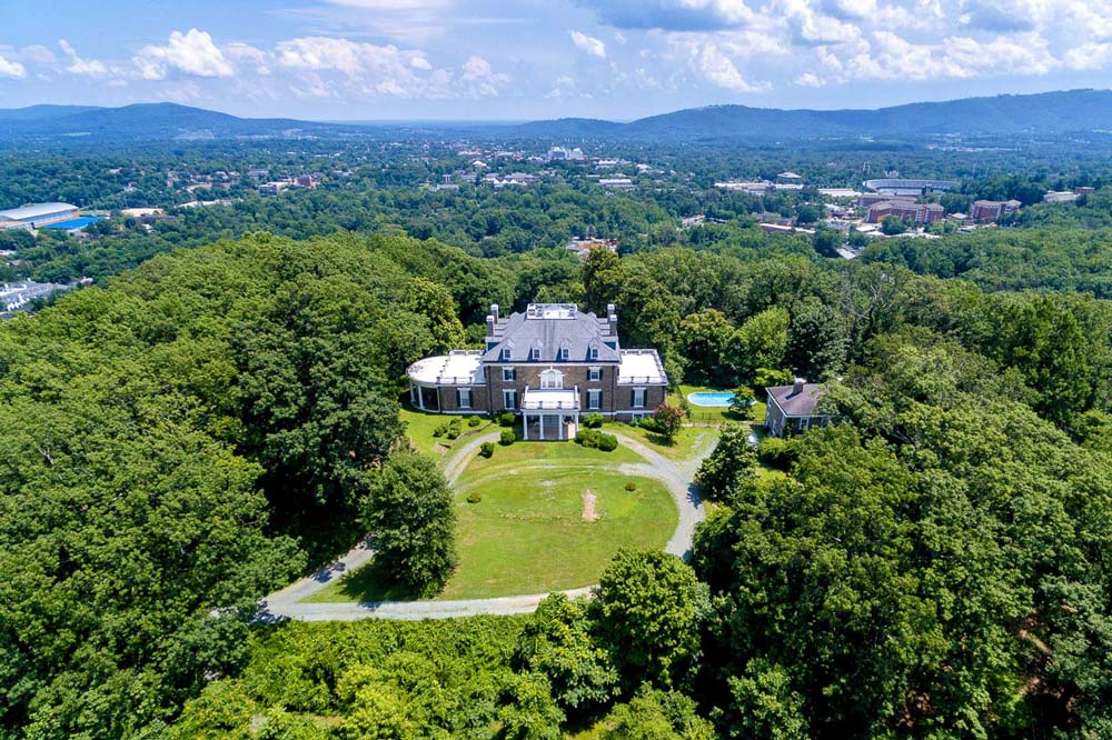 Aerial view of Lewis Mountain House
